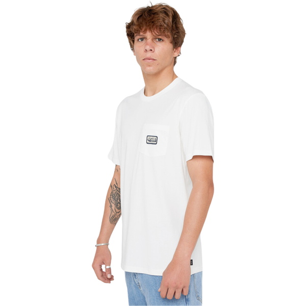 2025 Rip Curl Männer Sportline Badge Tee 0TLMTE - Bone